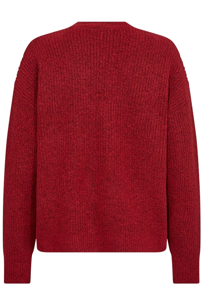 Shell Cardigan 203013 | Chili Pepper Melange | Cardigan fra Freequent - Image 2