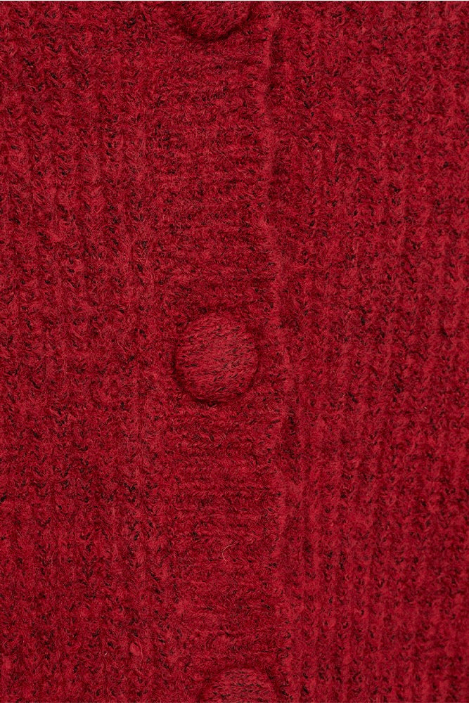 Shell Cardigan 203013 | Chili Pepper Melange | Cardigan fra Freequent - Image 3
