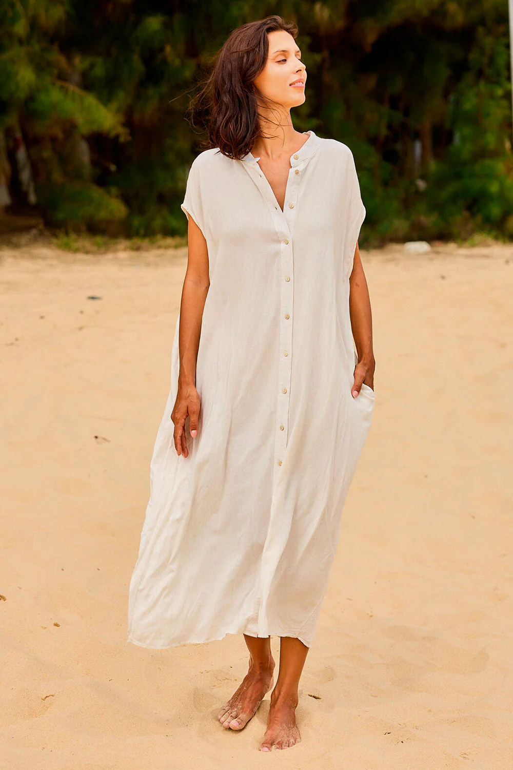 Molly Embroidery Shirt Dress | Kjole fra Avery - Image 4