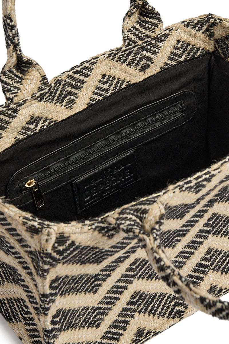 Shopper 16152 | Sort / Guld | Taske fra Depeche - Image 3