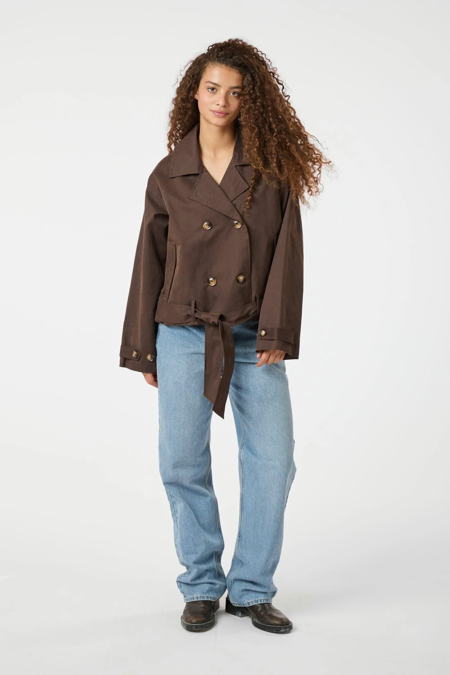 Sia F Jacket | Chocolate Brown | Jakke fra Neo Noir - Image 5