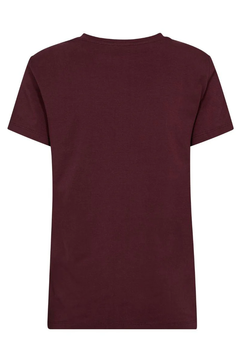 Signature New Tee 33200 | Winered | T-Shirt fra Co'couture - Image 2