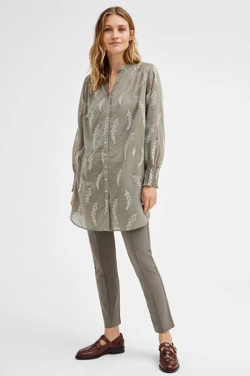 Sikka long shirt w/smock 52634 | Skjorte fra Gustav - Image 2