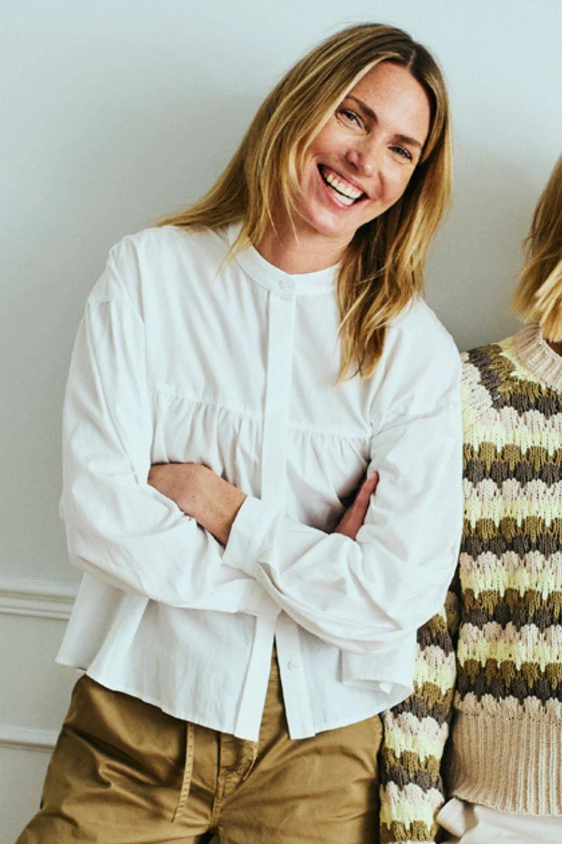 Silje Shirt 206557 | Star Off-White | Skjorte fra Freequent - Image 7