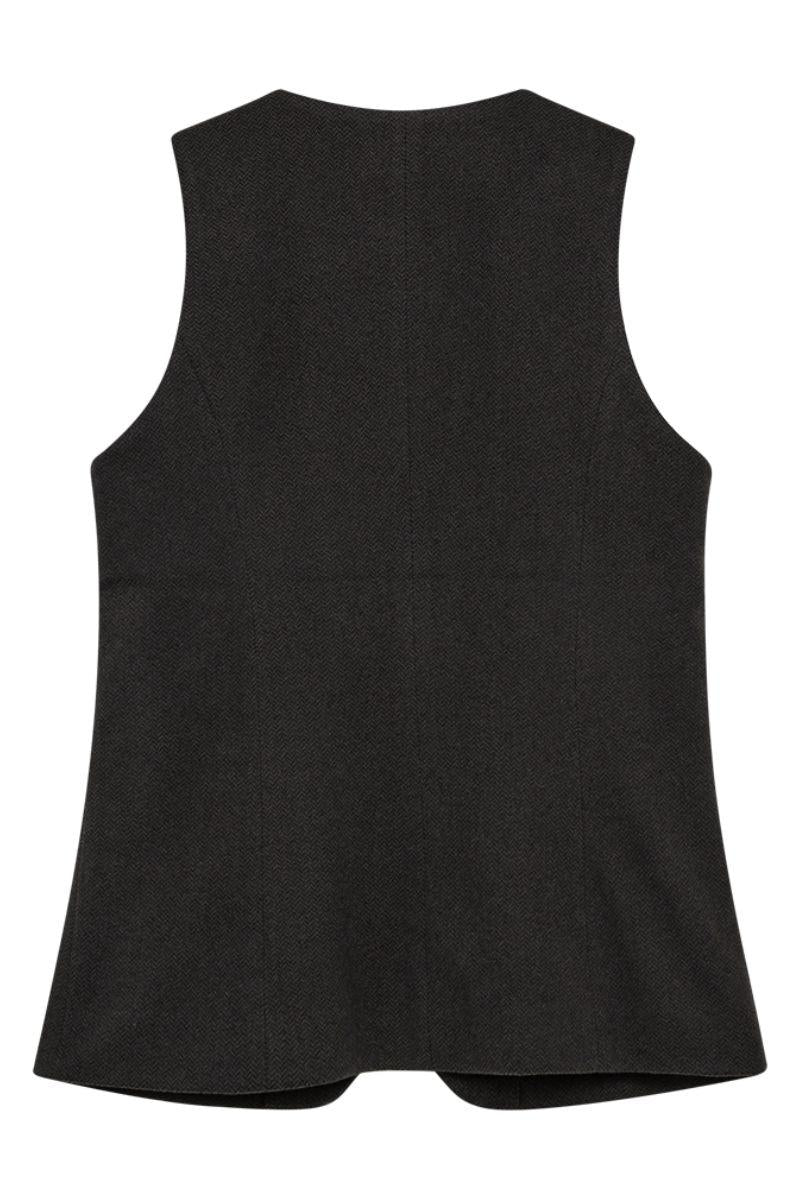 Sillen Waistcoat 206762 | Black W. Magnet | Vest fra Freequent - Image 3