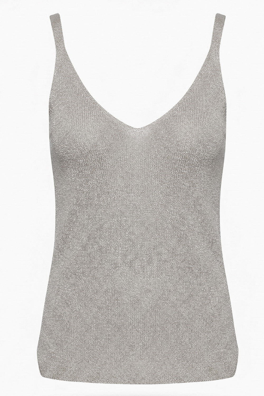 Silver Thread Tank Top 2320  | Beige | Top fra Atelier C - Image 2