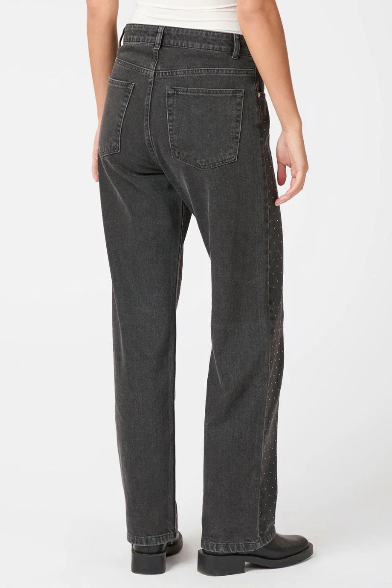 Simona Bedazzled Pants | Black | Bukser fra Neo Noir - Image 6