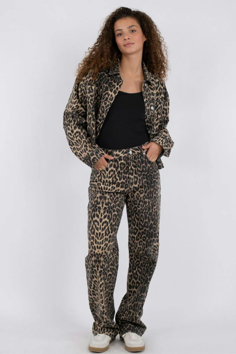 Simona Leopard Pants | Leopard | Bukser fra Neo Noir - Image 6