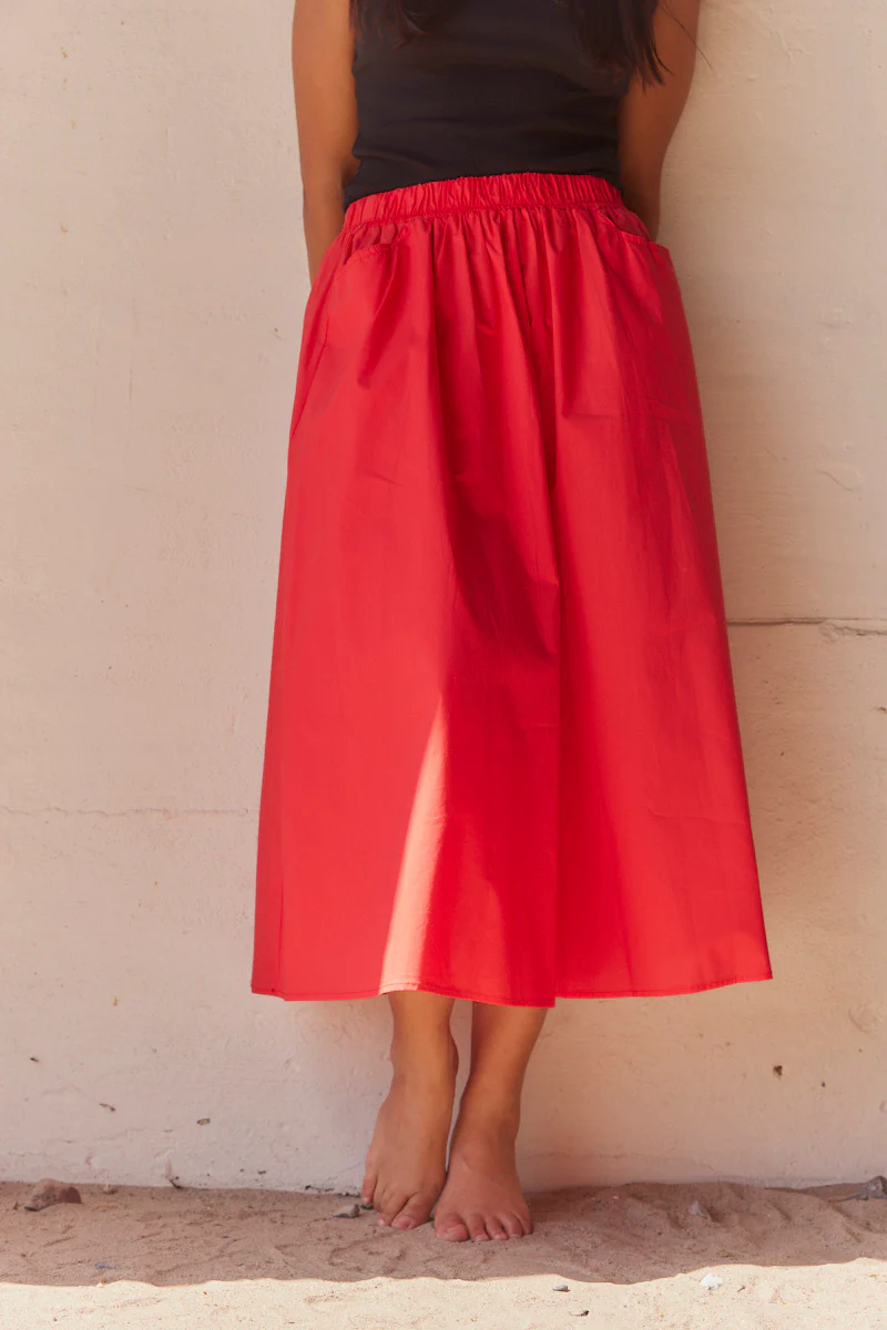 Skirt FY029 | Light Red | Nederdel fra Atelier C