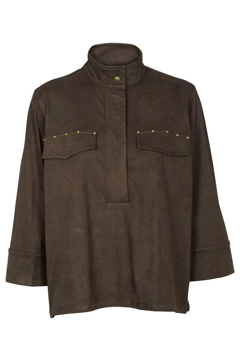 Sky Blouse 2842 | Brown | Bluse fra Prepair - Image 2