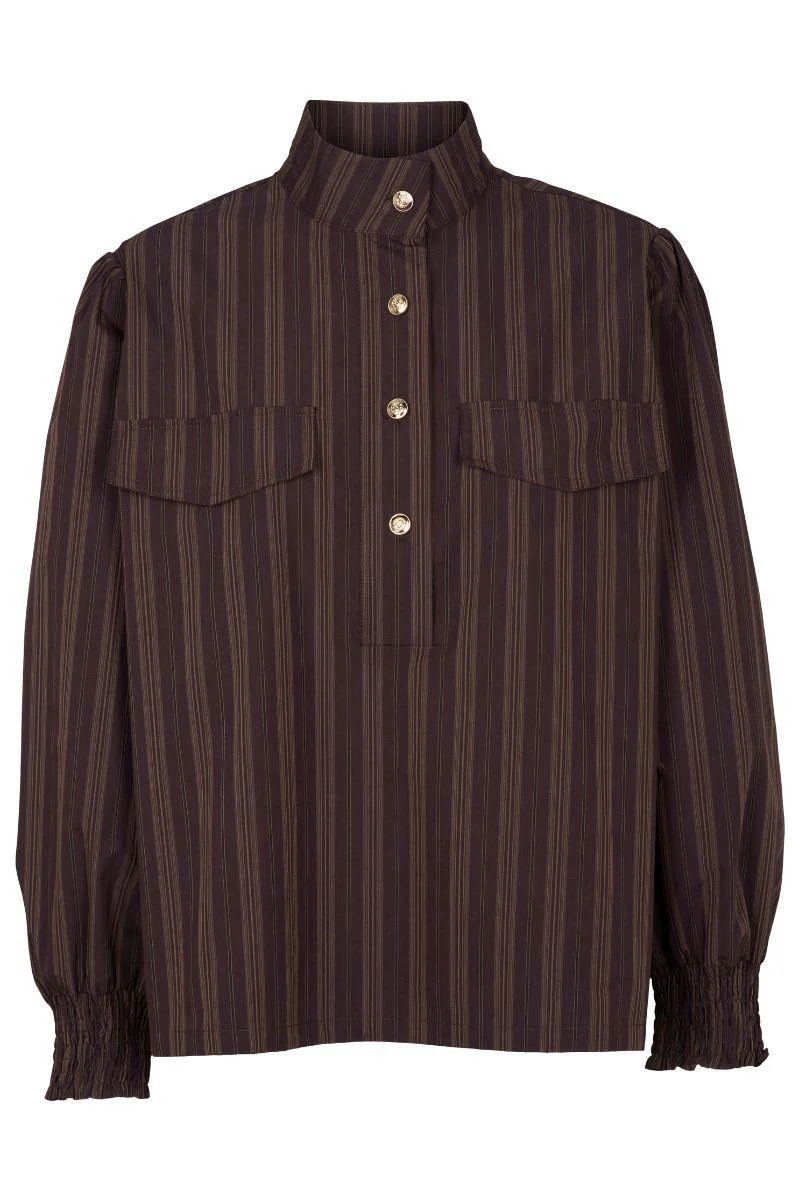 Sky Blouse 2854 | Brown | Bluse fra Prepair - Image 2