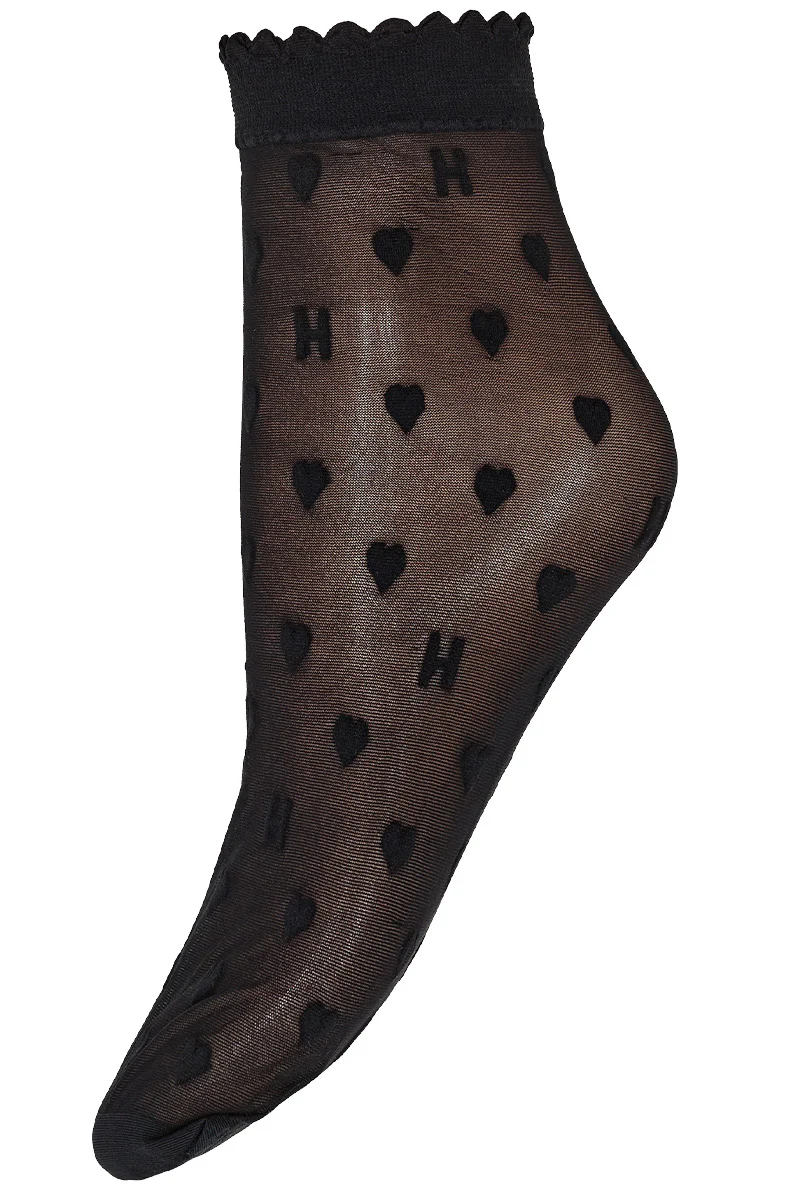 Socks hearts 20d | Sort | Strømpebukser fra Hype the Detail - Image 2