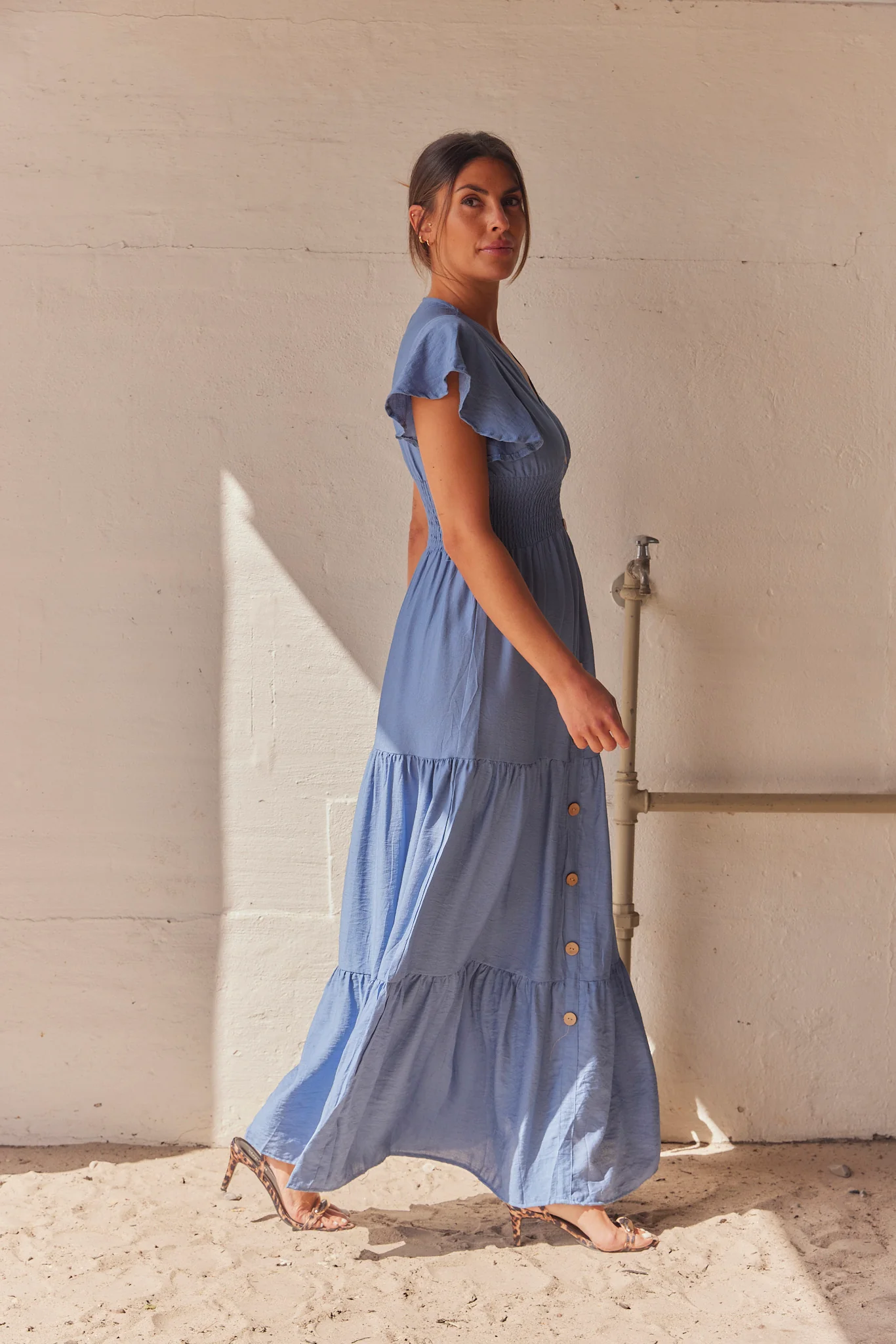 Elizabeth Dress | Blue | Kjole fra Atelier C - Image 2