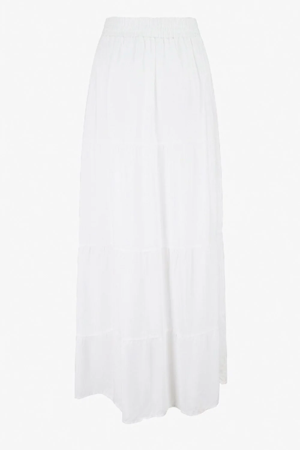 Eli Saa Solid Long Skirt | White | Nederdel fra Atelier C - Image 4