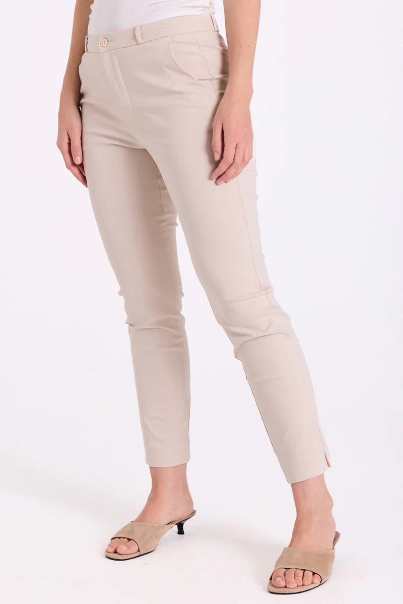 Solvej-Ankle-Pa  | Silver Mink  | Bukser fra Freequent - Image 3