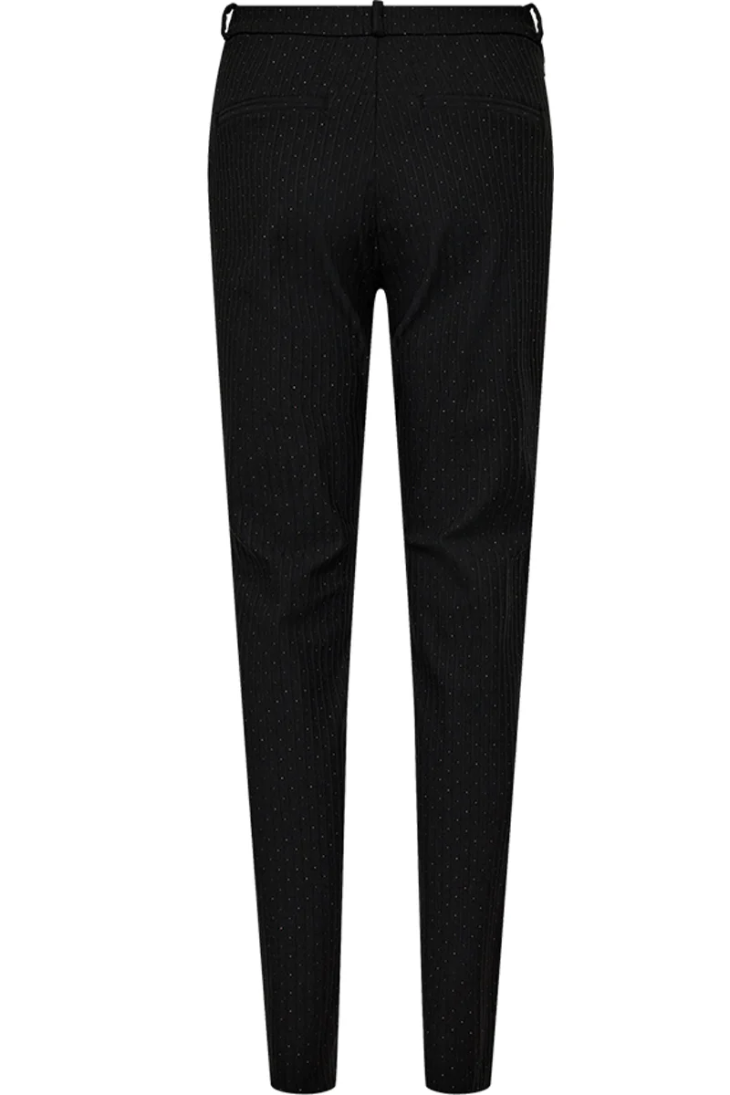 Solvej Pants 205590 | Black W. Gold | Bukser fra Freequent - Image 2