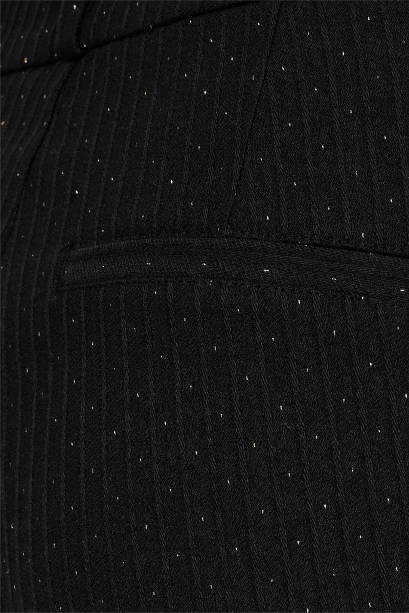 Solvej Pants 205590 | Black W. Gold | Bukser fra Freequent - Image 3