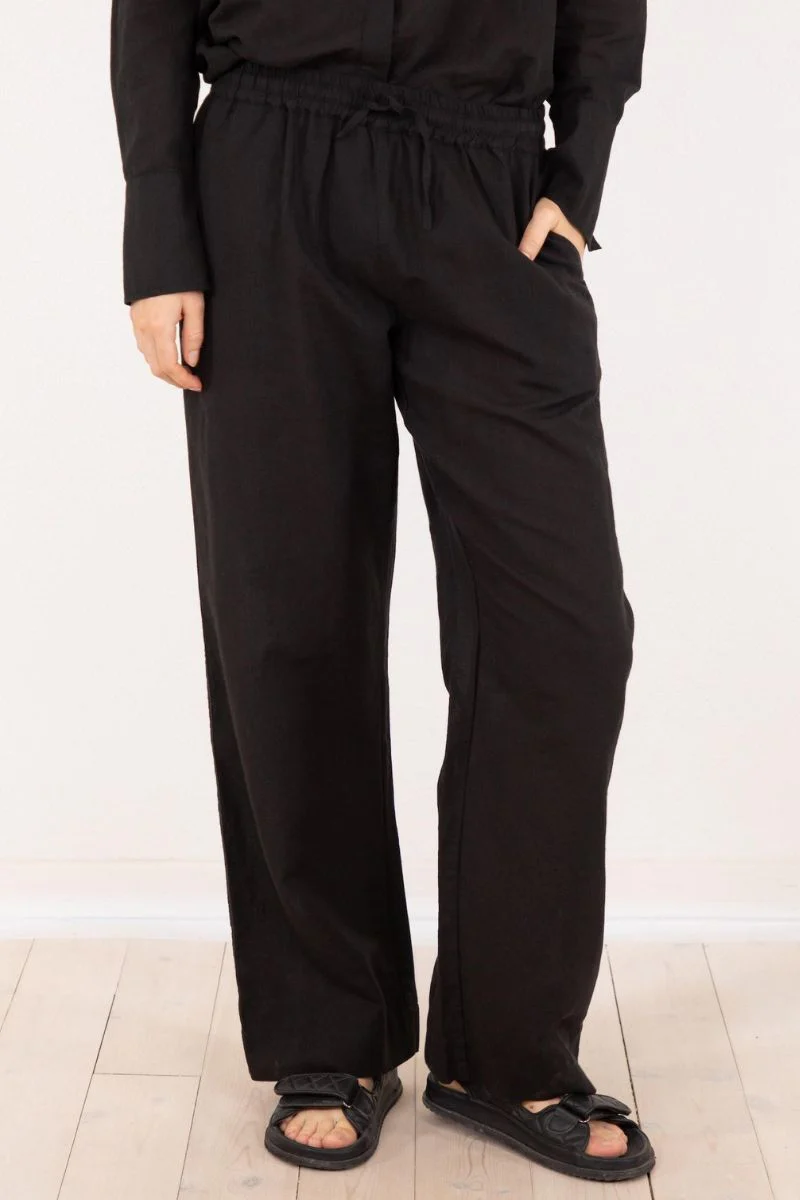 Sonar Linen Pants | Black | Bukser fra Neo Noir - Image 5