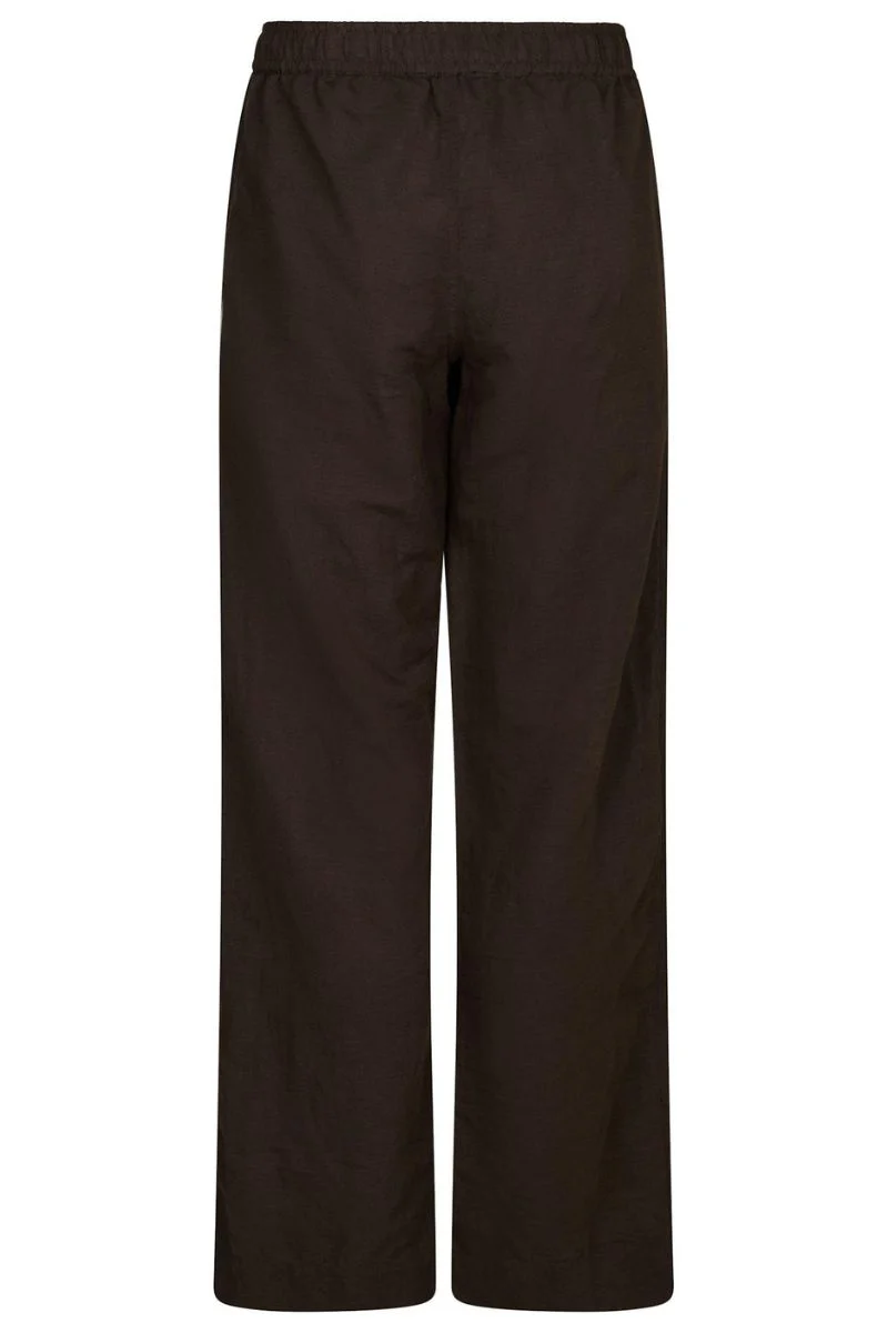 Sonar Linen Pants | Dark Brown | Bukser fra Neo Noir - Image 6