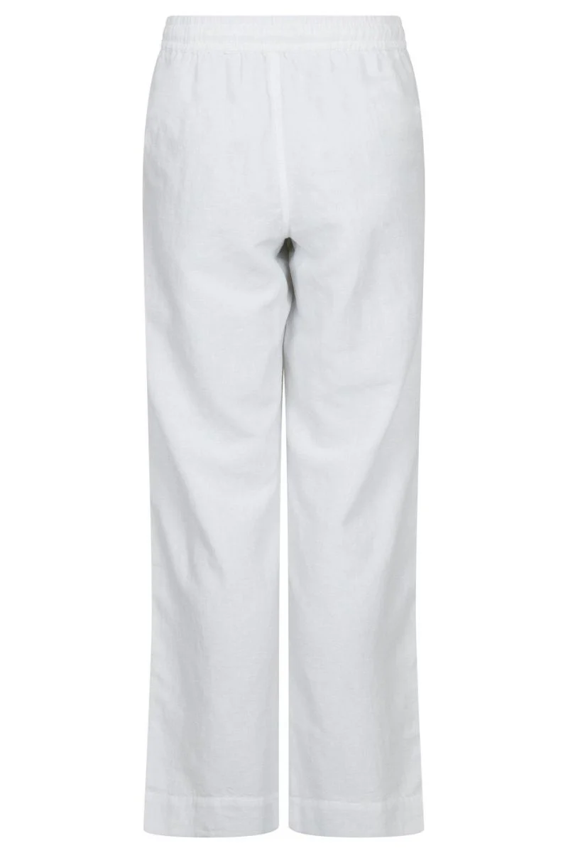 Sonar Linen Pants | White | Bukser fra Neo Noir - Image 10