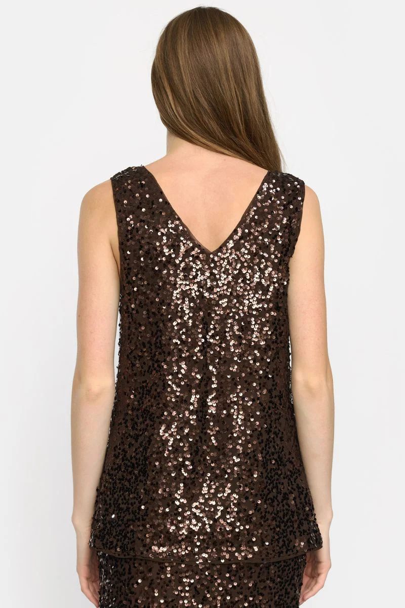 SRAudrey V-neck Top | Chocolate Plum | Top fra Soft Rebels - Image 5