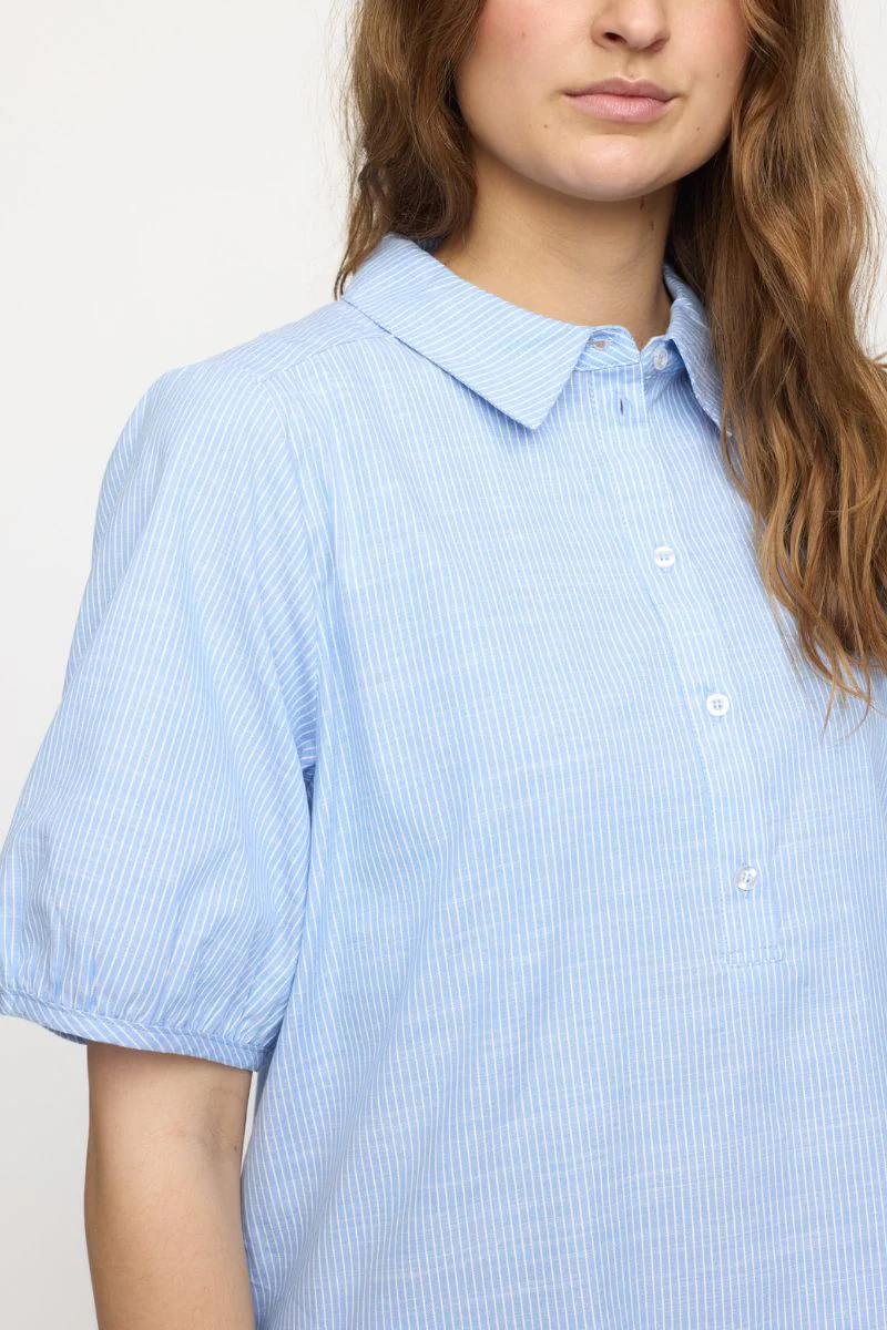 SREbbi Blouse | Vista Blue | Bluse fra Soft Rebels - Image 3