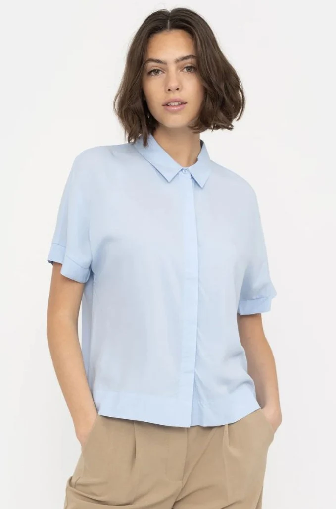 SRFreedom SS Shirt | Cashmere Blue | Skjorte fra Soft Rebels - Image 2