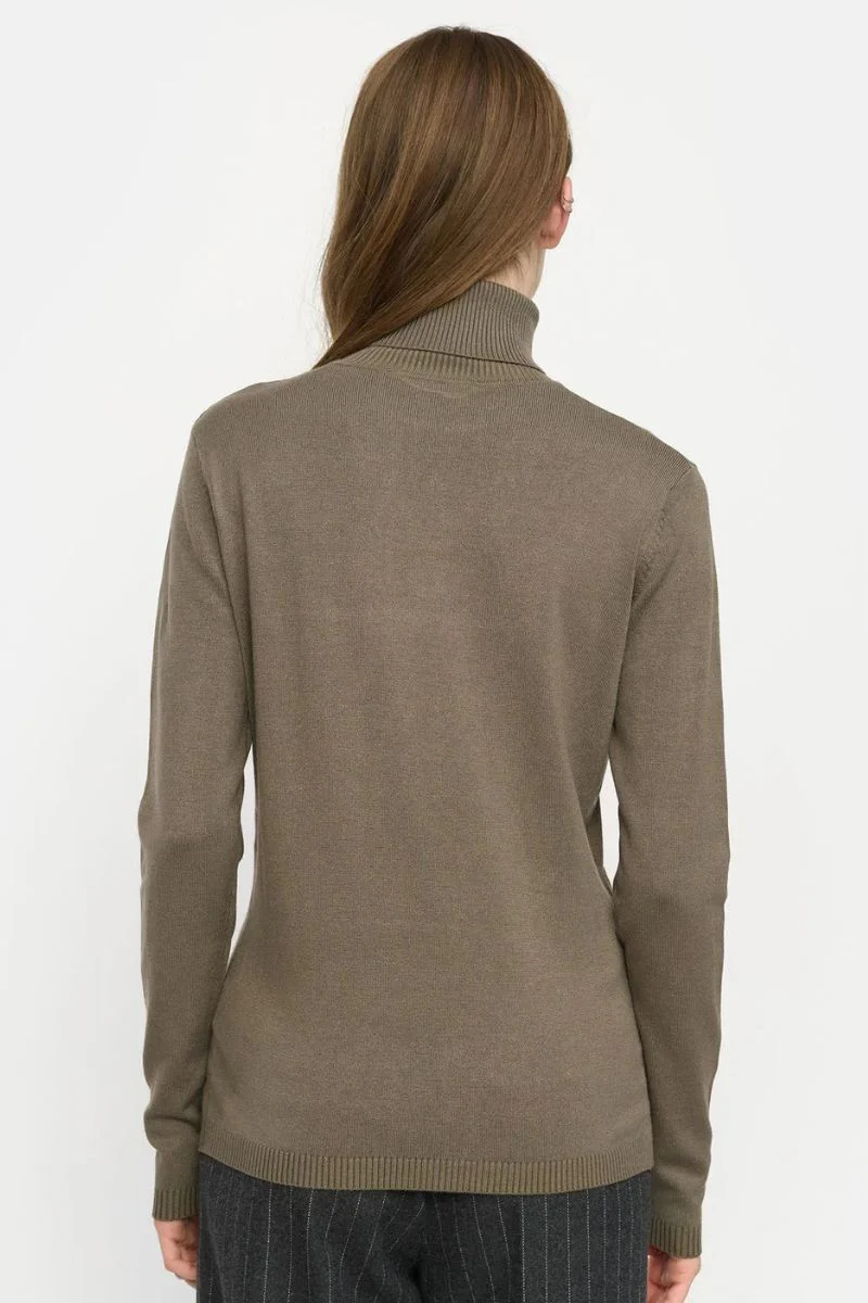Marla Rollneck Knit | Morel Melange | Strik fra Soft Rebels - Image 3