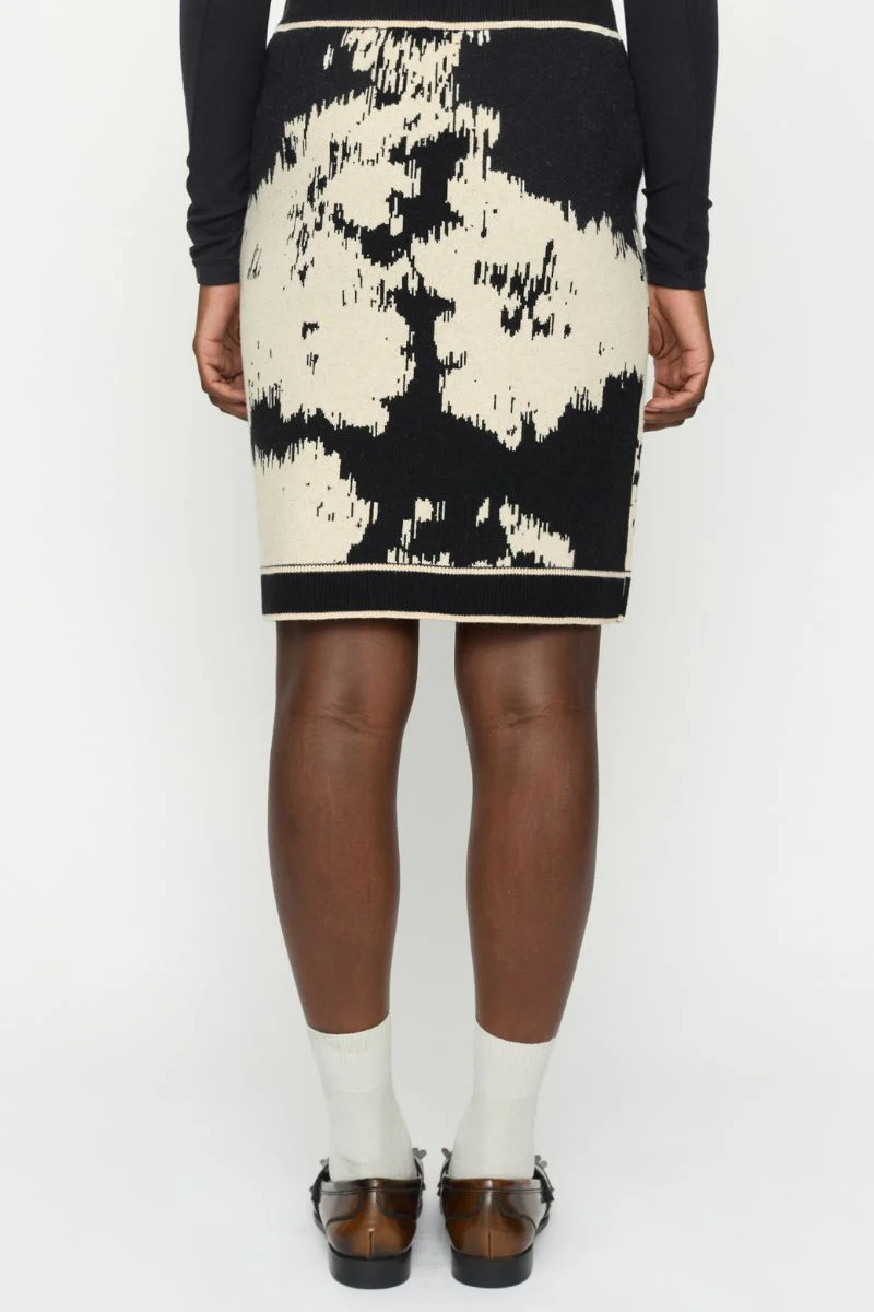 SRRogue Pattern Skirt Nederdel | Jacquard Pattern Arctic Wolf | Nederdel fra Soft Rebels - Image 5