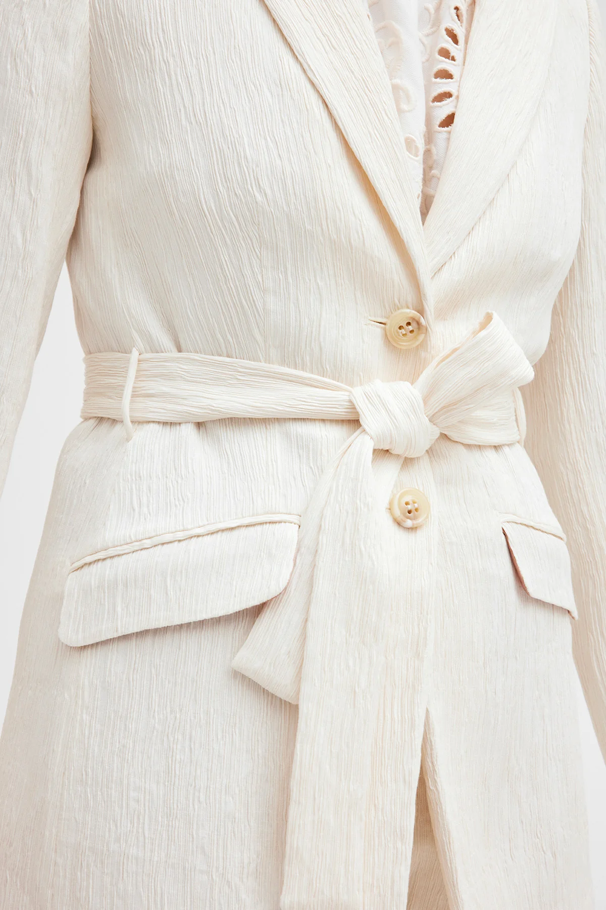 Stacie blazer 52200 | Creamy Beige | Blazer fra Gustav - Image 7