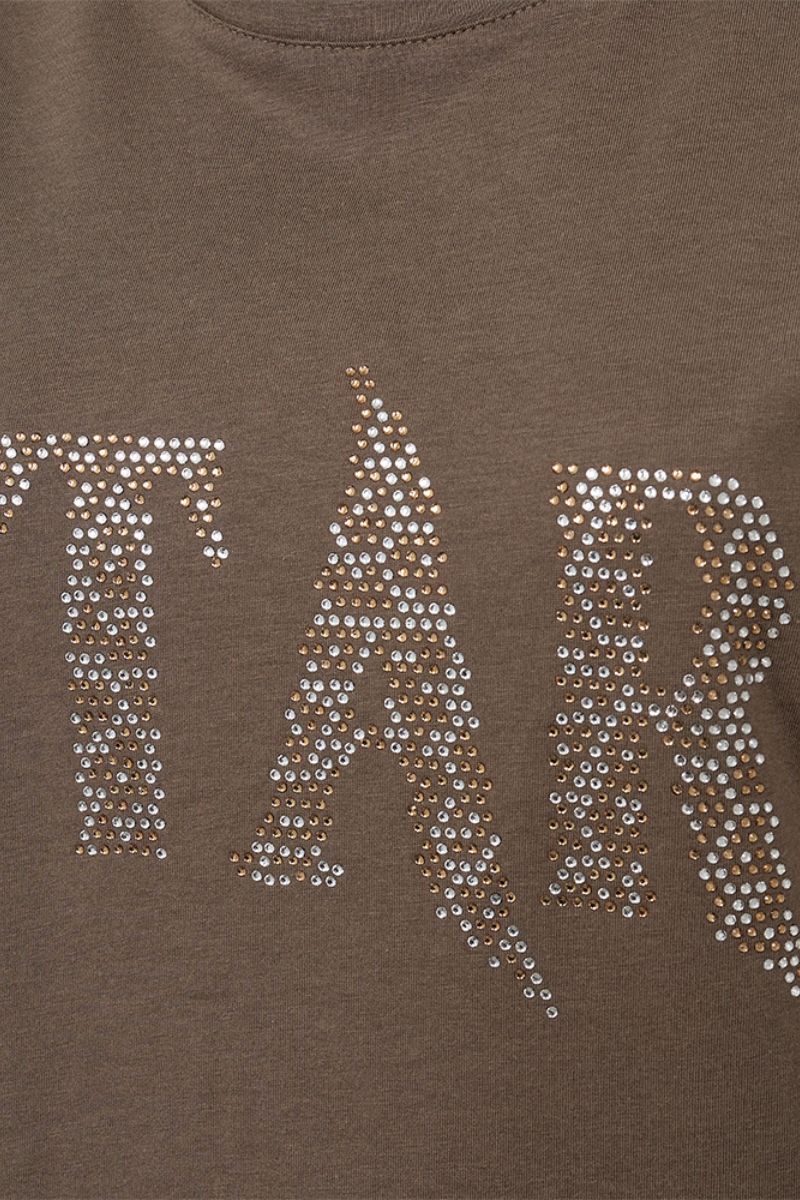 Star Tee 203703 | Morel | T-Shirt fra Freequent - Image 5
