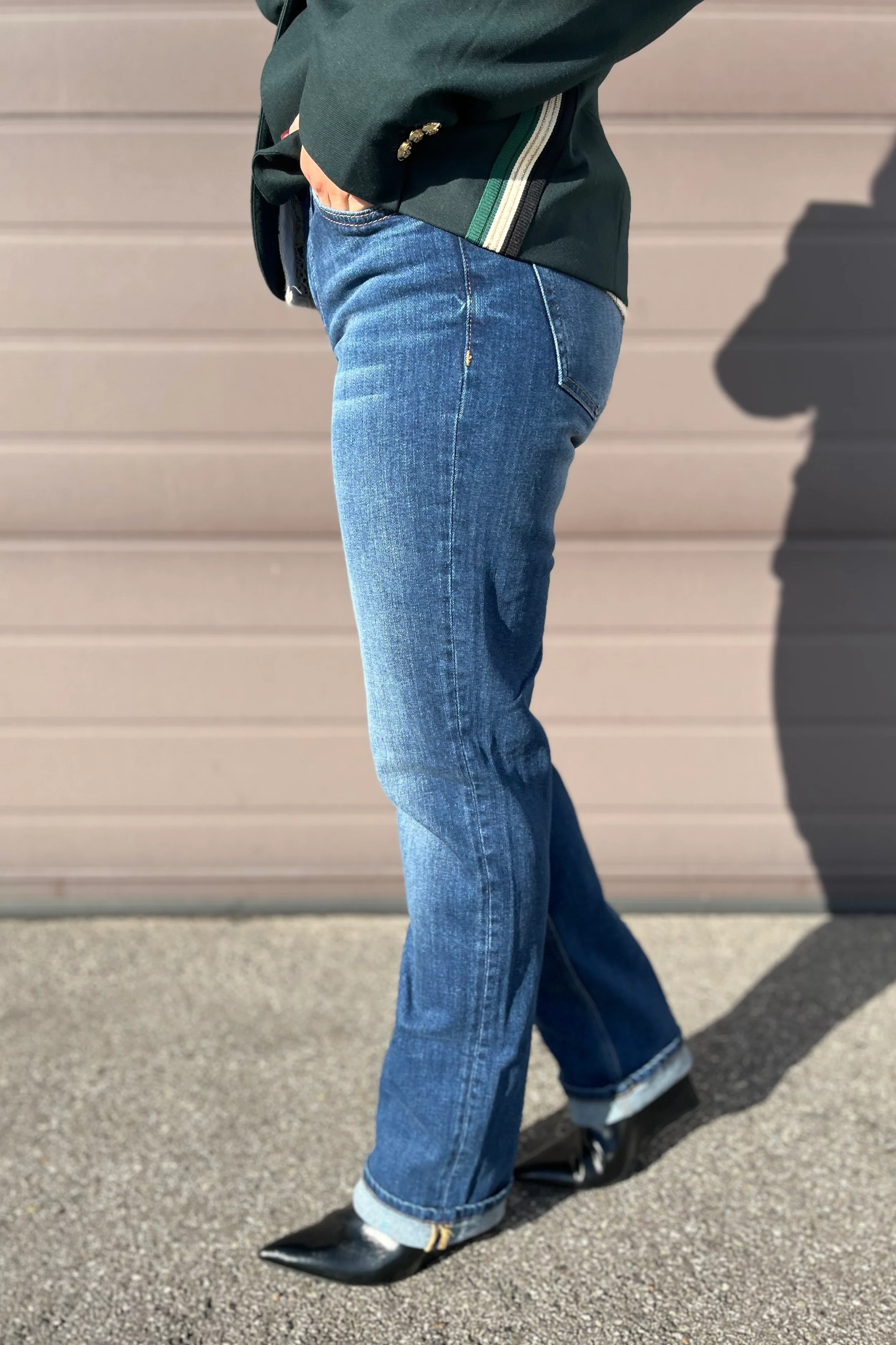 Stella Straight Long Jeans  | Blue | Jeans fra Mos Mosh - Image 7