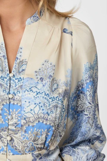Stellar Artist Paisley Dress | Powder Blue | Kjole fra Neo Noir - Image 6