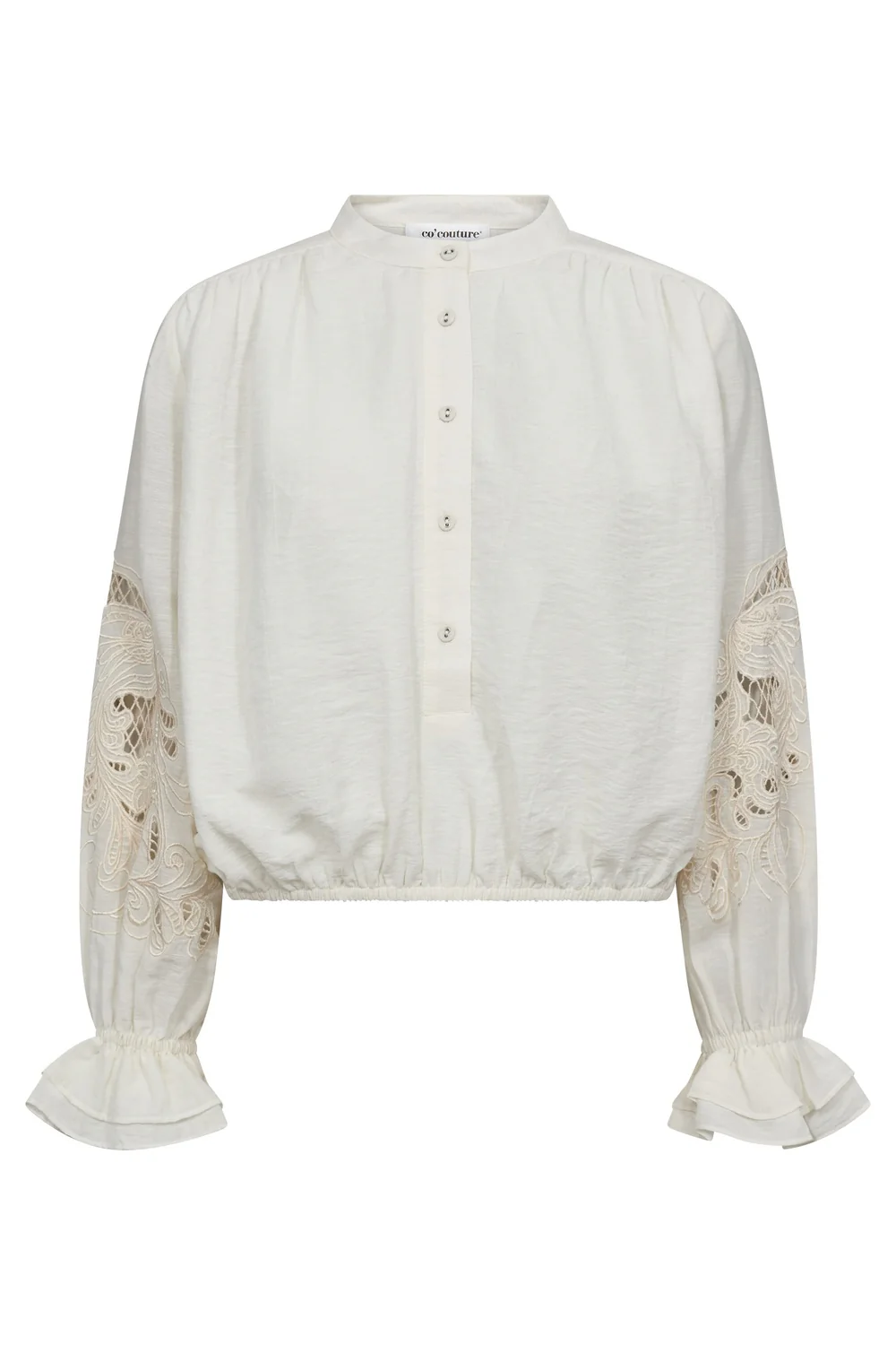 Stina Emb Blouse 45078 | Off white | Top fra Co'couture - Image 2