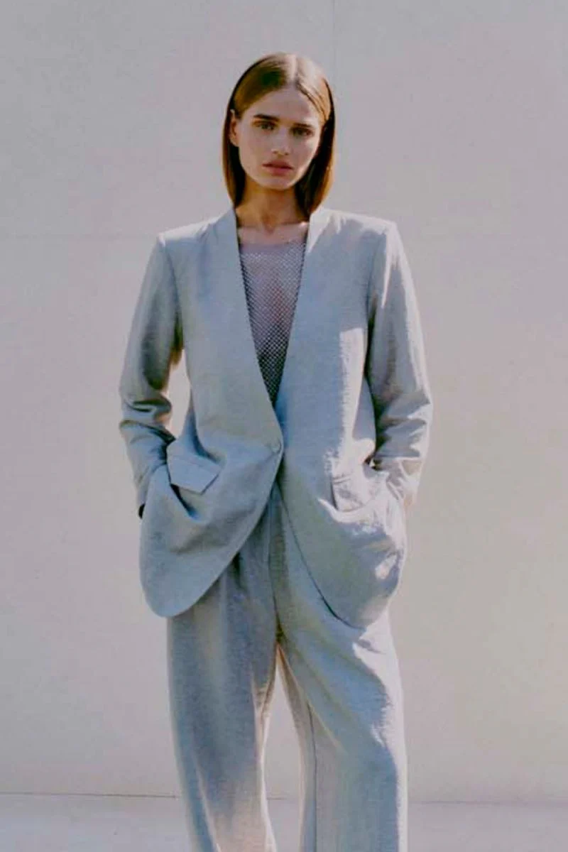 Stone Top | Silver grey | Bluse fra Copenhagen Muse - Image 8