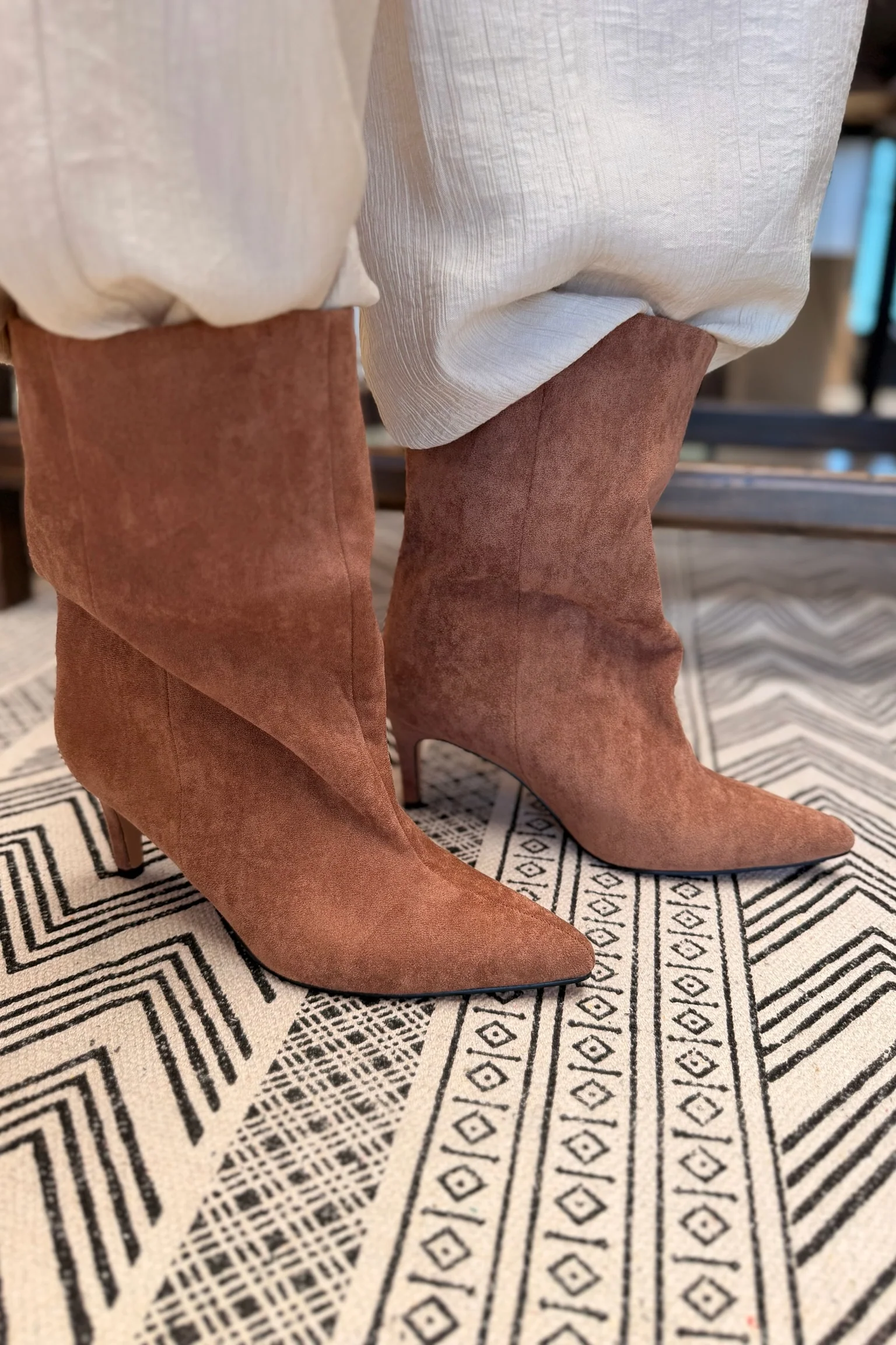 Suede Samira Boots | Camel - Image 2
