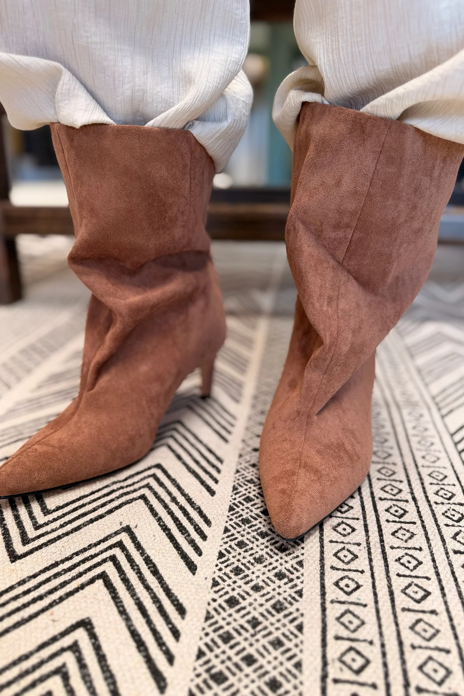 Suede Samira Boots | Camel - Image 3