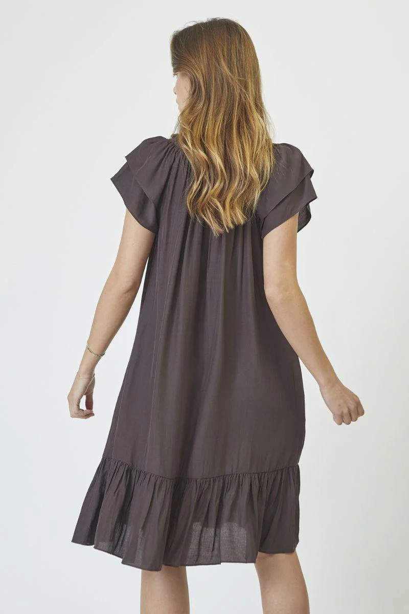 Sunrise Crop Dress | Mocca | Kjole fra Co'couture - Image 4