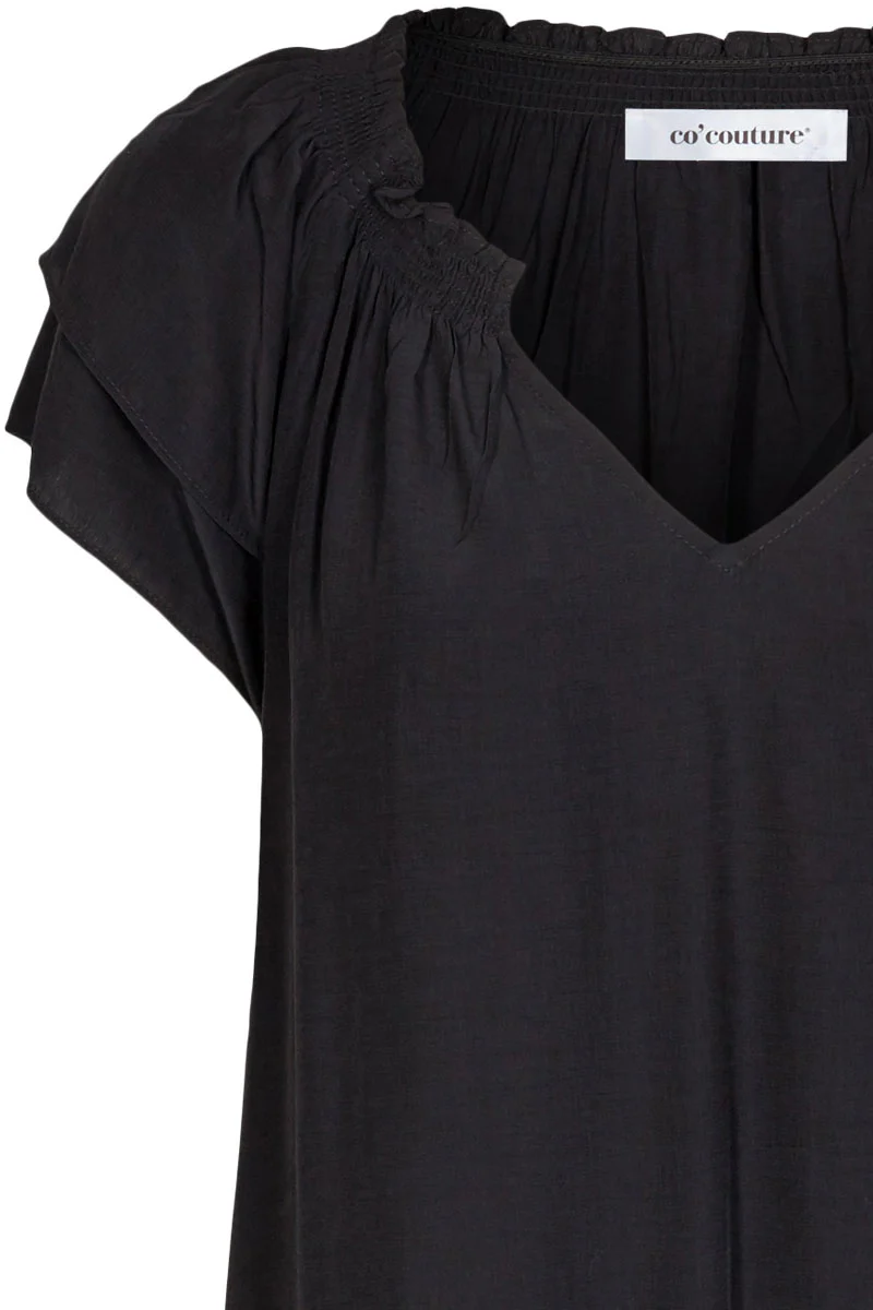 Sunrise Cropped Dress | Sort | Kjole fra Co'couture - Image 10