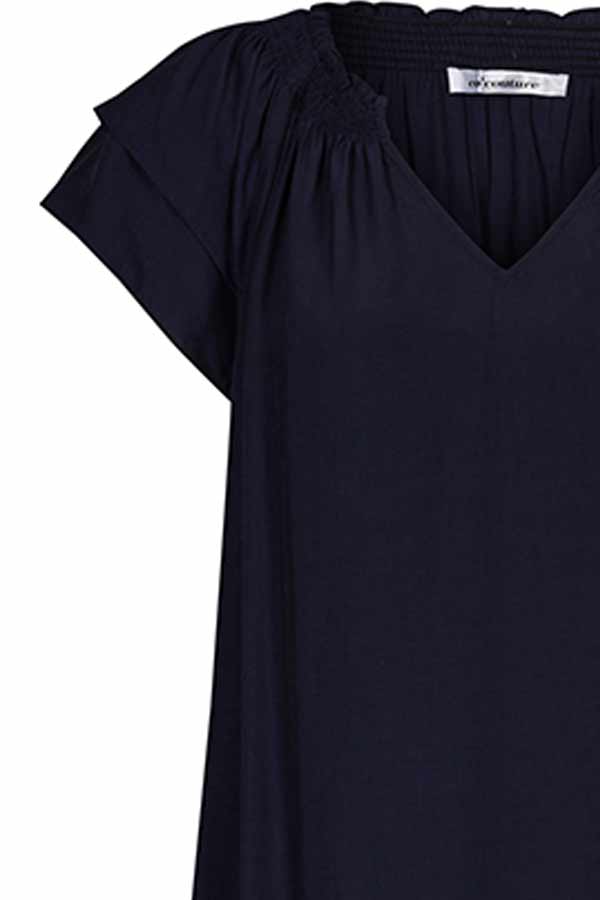 Sunrise Dress | Navy | Lang kjole fra Co'couture - Image 4