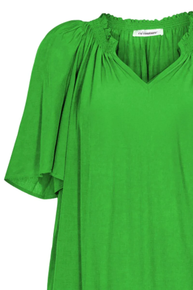 Sunrise Flow Crop Dress 36160 | Vibrant Green | Kjole fra Co'couture - Image 2