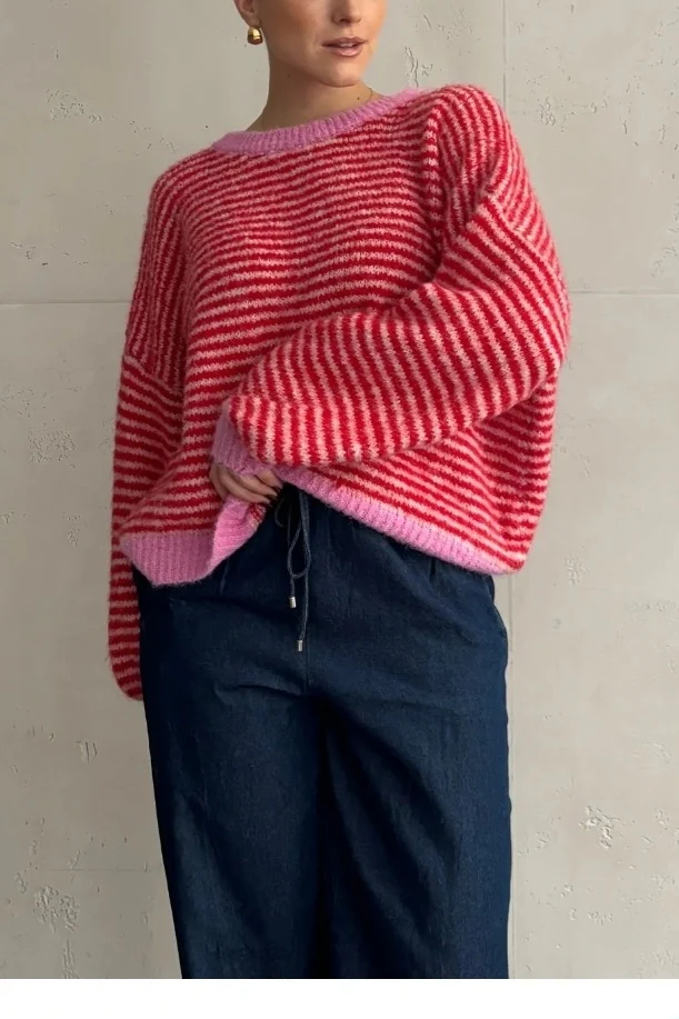 Super Soft Sweater 25342 | Red | Strik fra Atelier C - Image 4