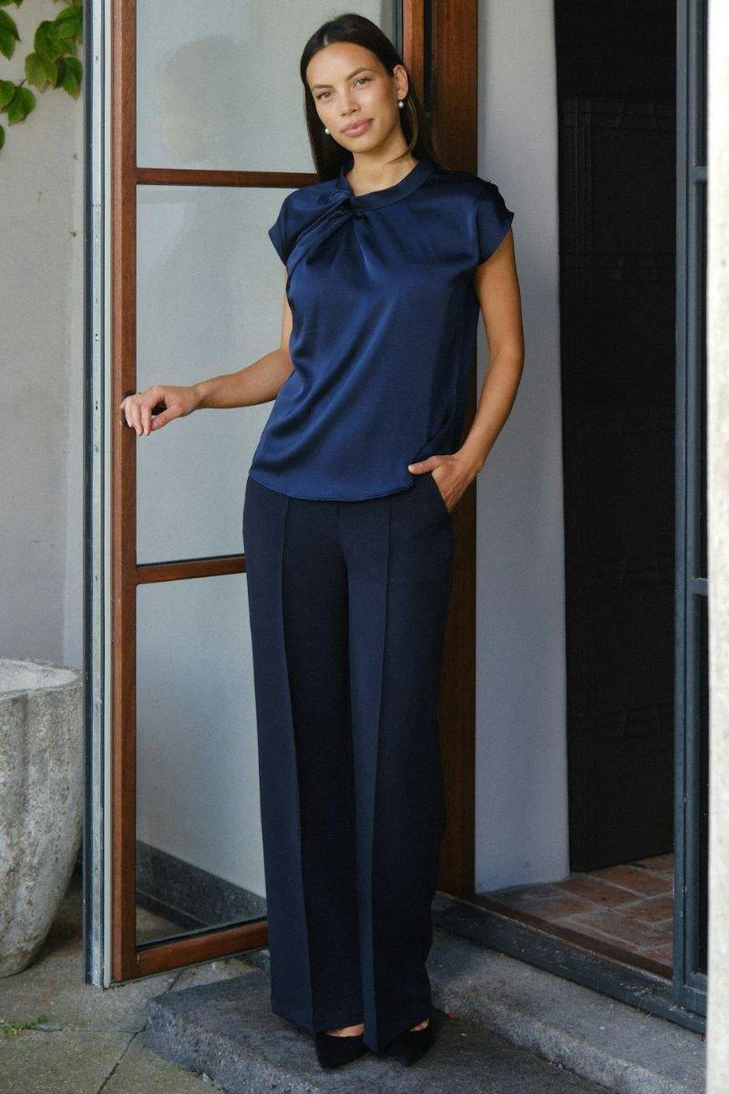 Sury Suit Pants | Dark Navy | Bukser fra Neo Noir - Image 3