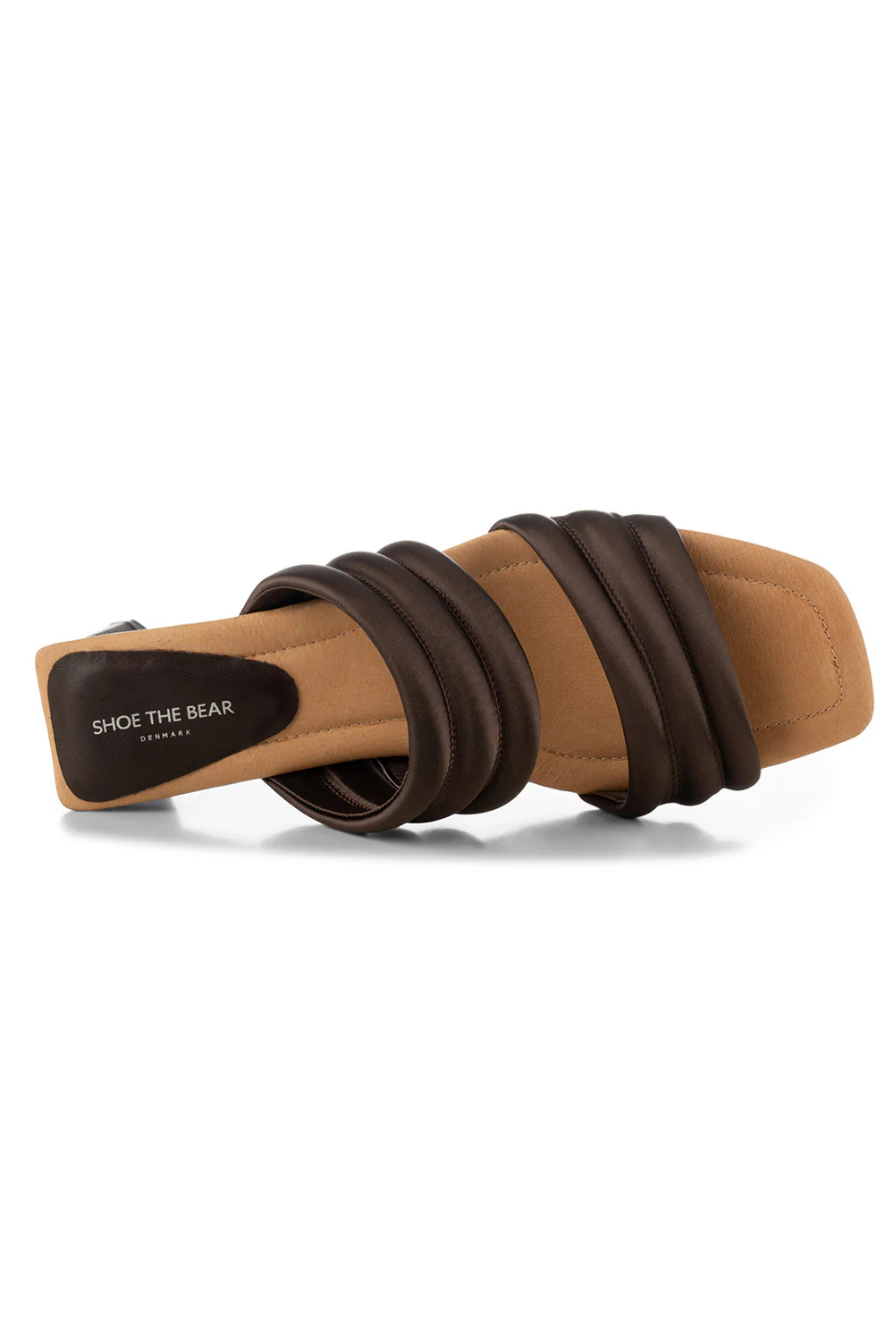 Sylvi Padded Strap | Brown Satin - Image 4