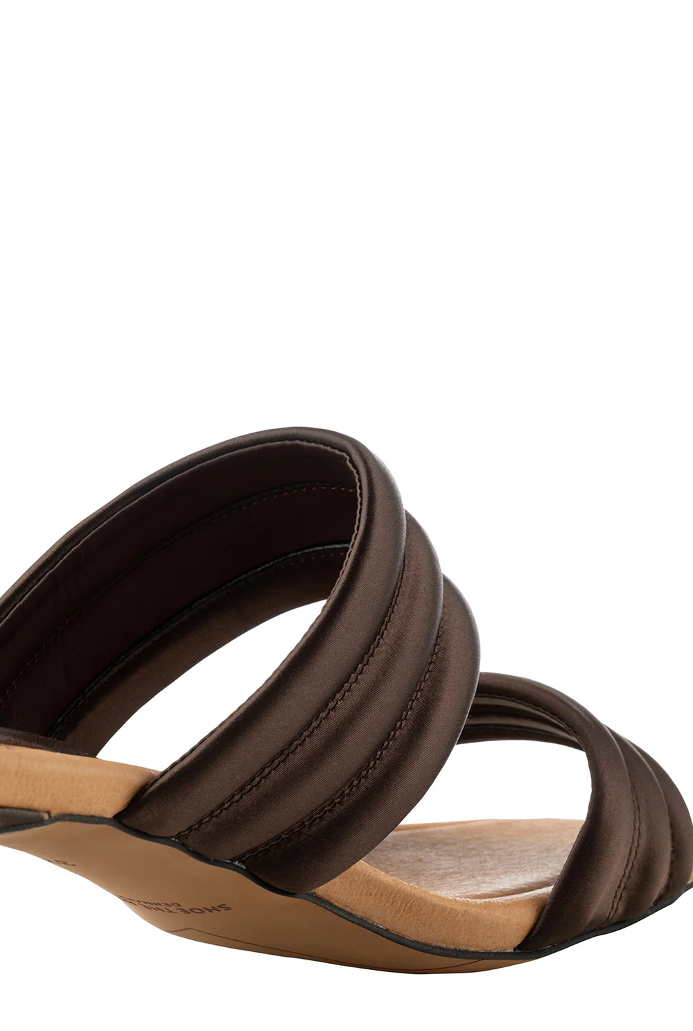 Sylvi Padded Strap | Brown Satin - Image 7