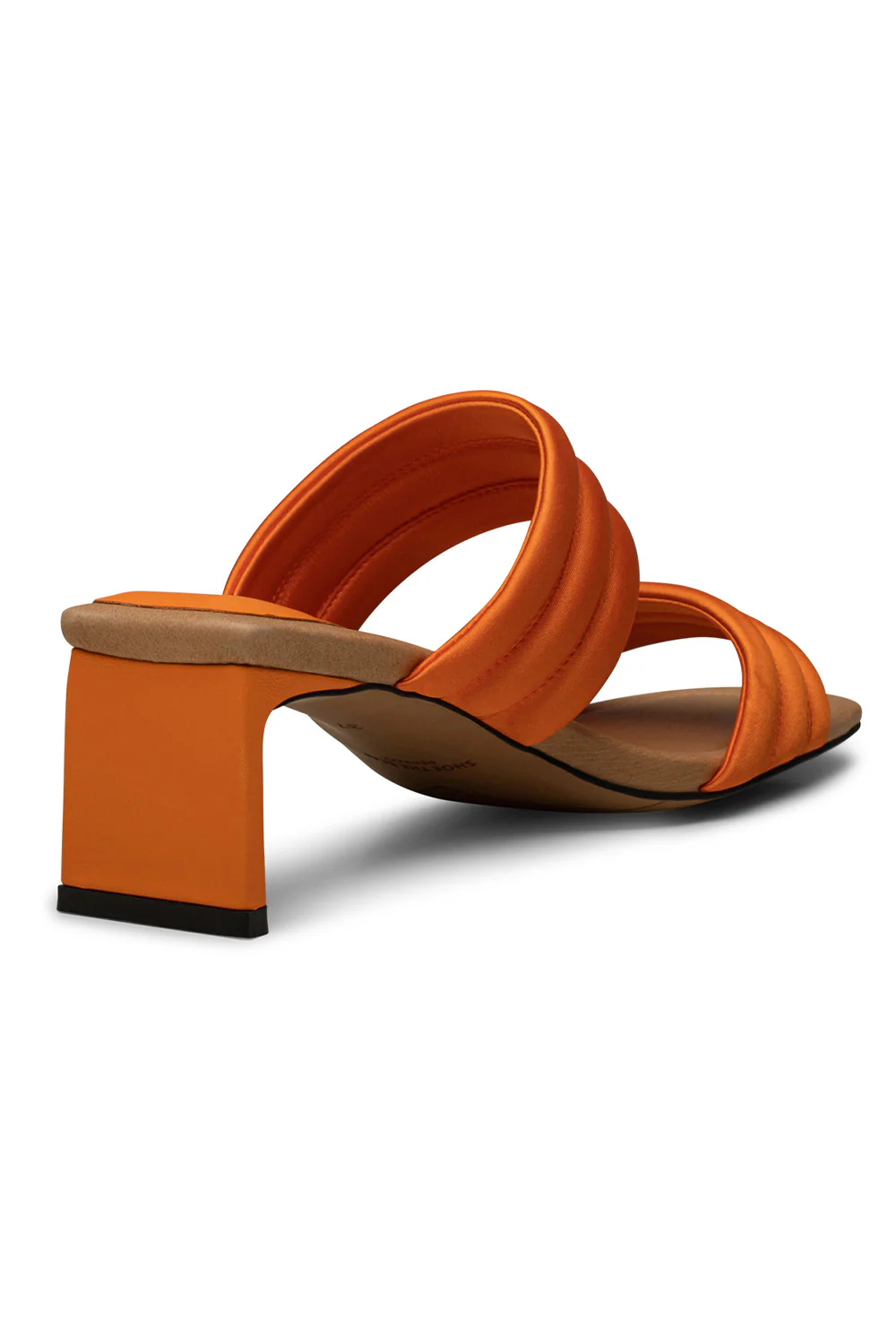 Sylvi Padded Strap | Orange Satin - Image 4