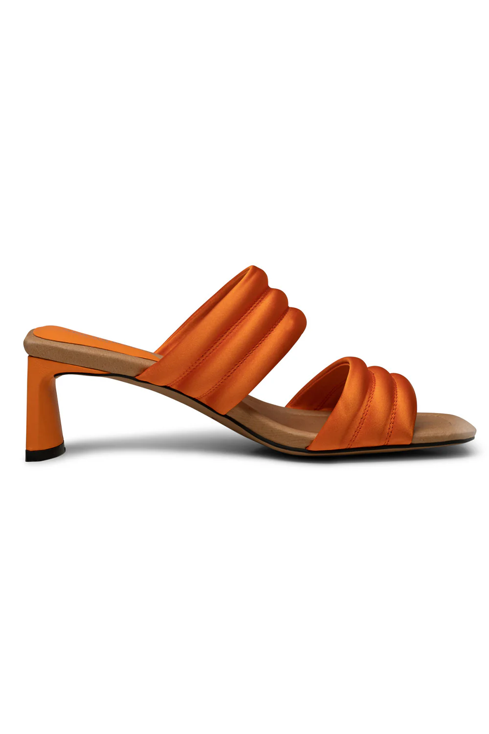 Sylvi Padded Strap | Orange Satin - Image 5