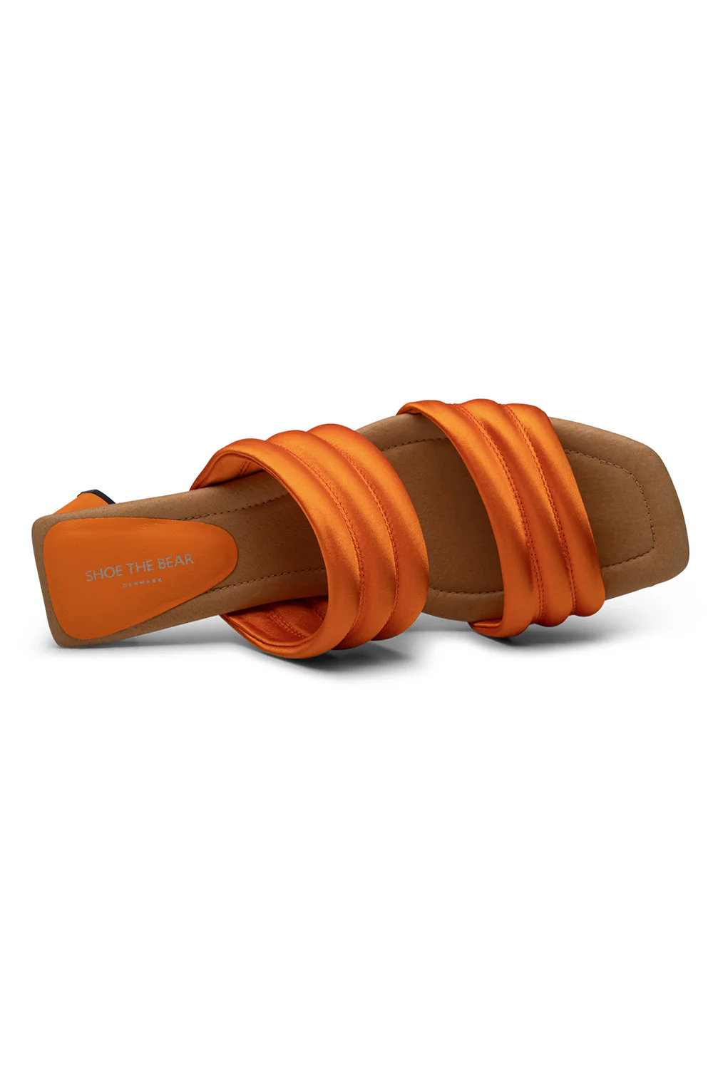 Sylvi Padded Strap | Orange Satin - Image 6