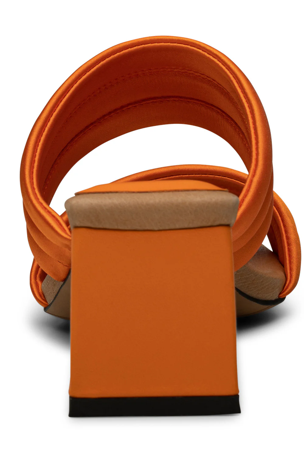 Sylvi Padded Strap | Orange Satin - Image 8