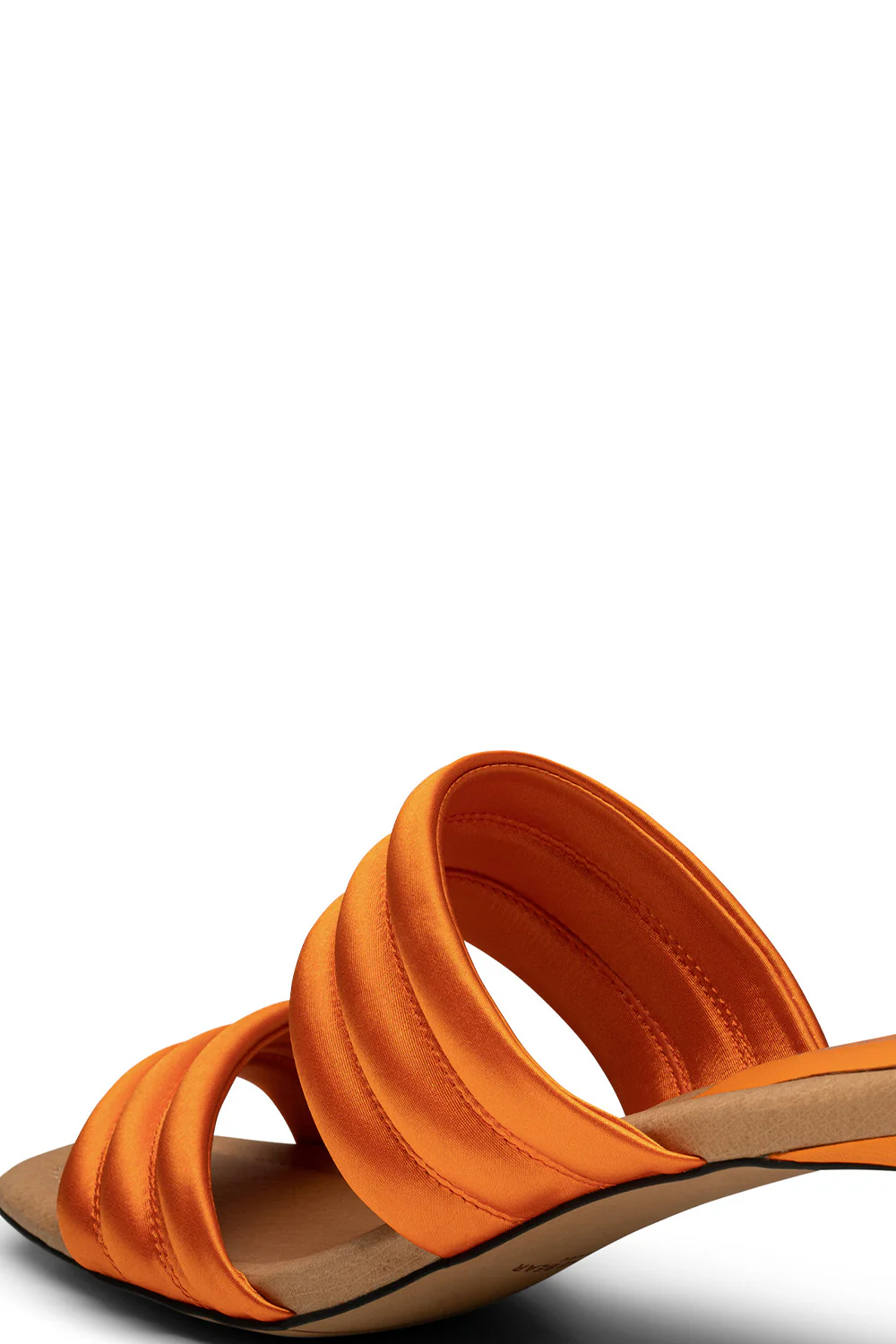 Sylvi Padded Strap | Orange Satin - Image 9